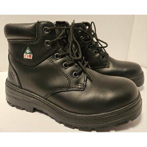 SideWinder Safety Boots Steel Toe Womens Boots Leather Size 7.5/ 38